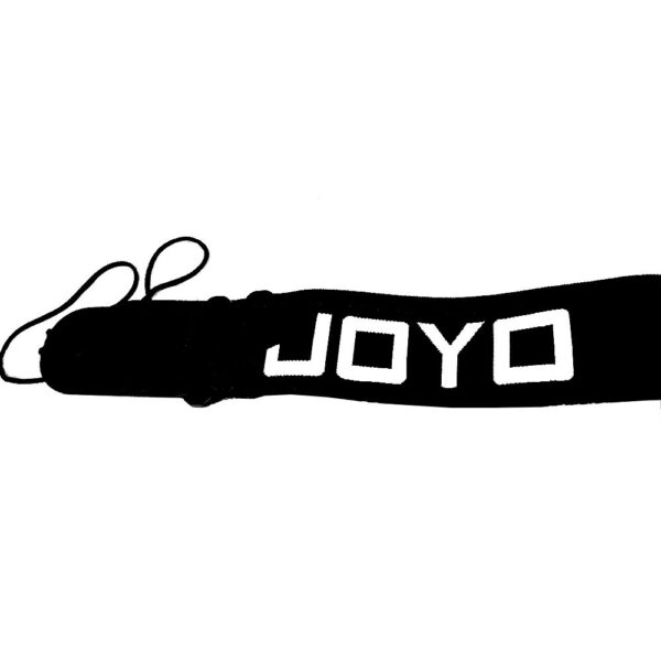 Joyo JS-01 Strap Acoustic Electric Adjustable Black Bass Guitar Strap w/ White Logo - Image 2