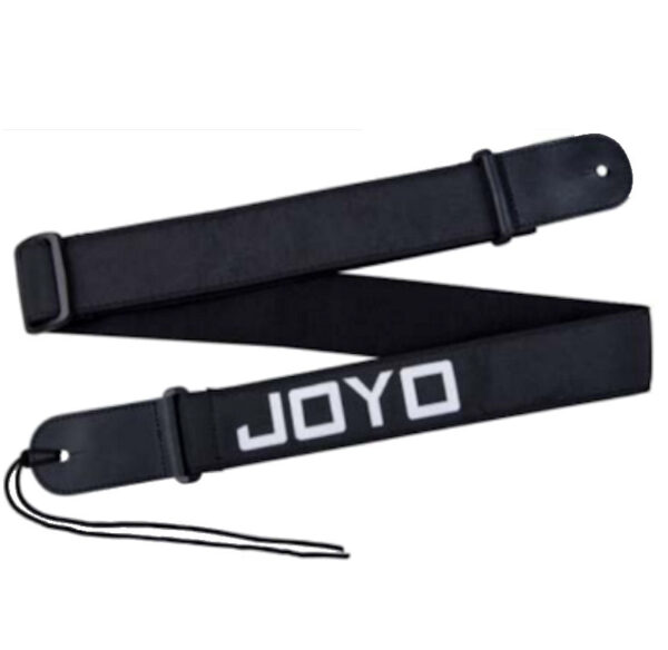 Joyo JS-01 Strap Acoustic Electric Adjustable Black Bass Guitar Strap w/ White Logo