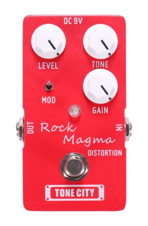 Tone City Rock Magma Distortion Super Sustain Guitar Effect Pedal