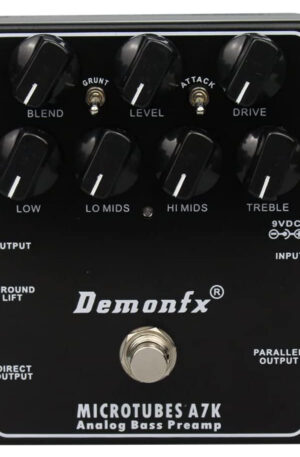 DemonFX Microtubes A7K Bass Preamp Pedal
