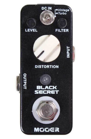Mooer Black Secret Distortion Micro Guitar Effects Pedal True Bypass