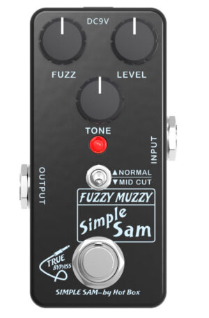 Simple Sam Fuzzy Muzzy Fuzz Guitar Effect Pedal True Bypass Astounding Tone