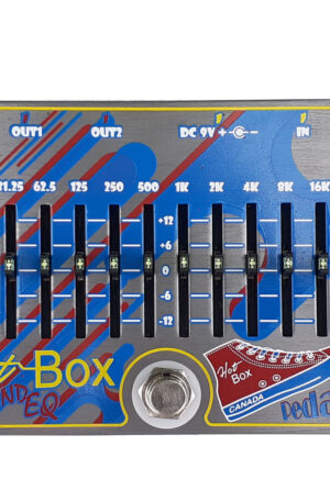 Hot Box Pedals HB-10 EQ 10 Band EQ Guitar Effect Pedal Volume/Gain LED Sliders