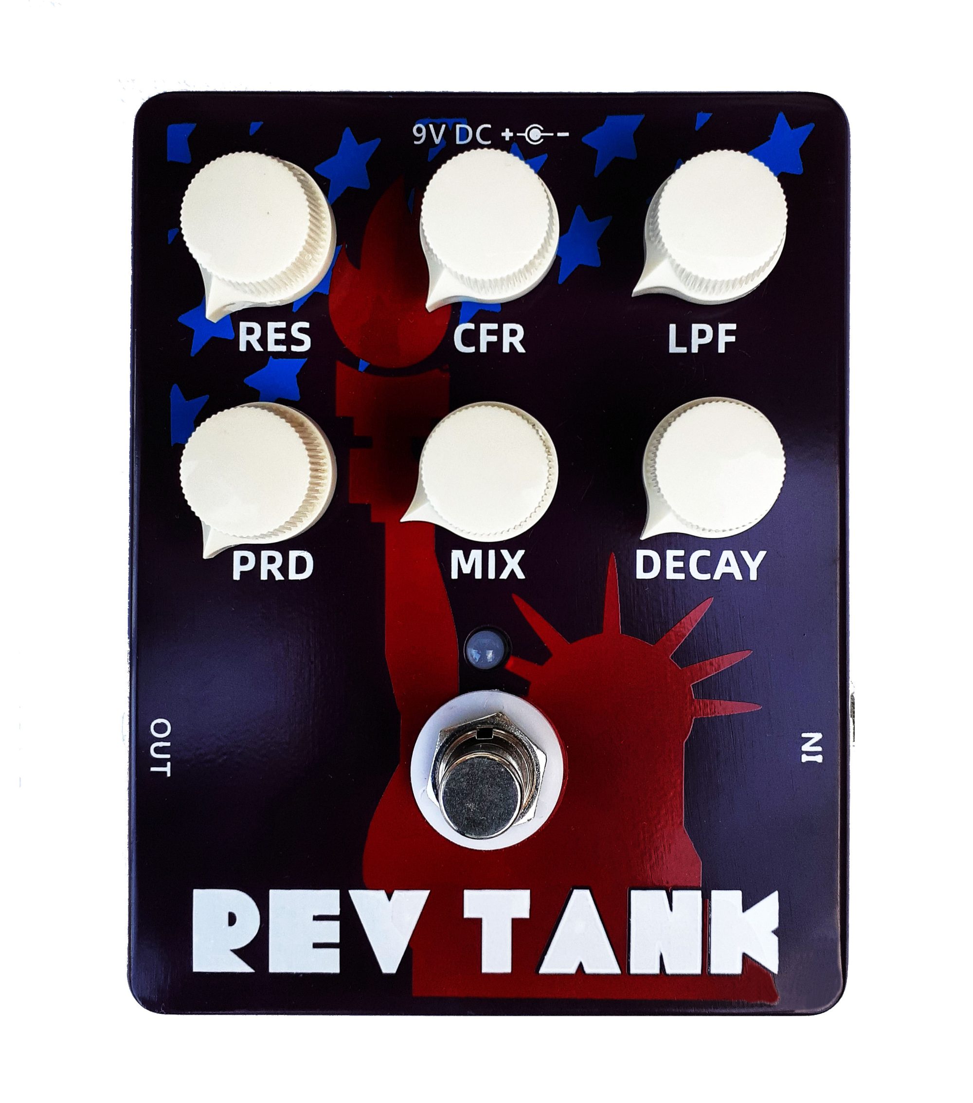 Tank Revving Hot Box Rev Tank Reverb Pedal True Bypass Long Lush Reverb up to 6000ms ...