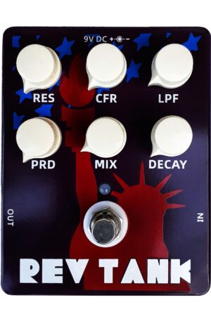 Hot Box Rev Tank Reverb Pedal True Bypass Long Lush Reverb up to 6000ms