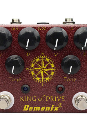 Demonfx King of Drive DUAL DRIV BOOST DIST/ON Pedal 4 DIP