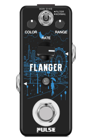 Pulse Technology Flanger Vintage Analog Flanger w/ Static Filter Guitar Pedal