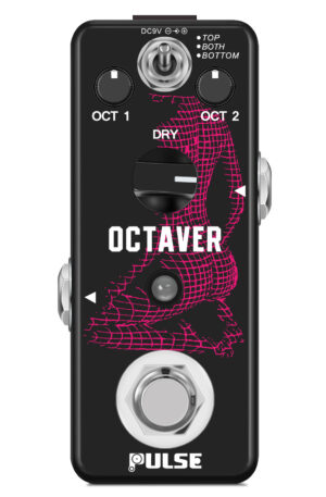 Pulse Technology Octaver 3 Mode Digital Micro Guitar Effect Pedal True Bypass