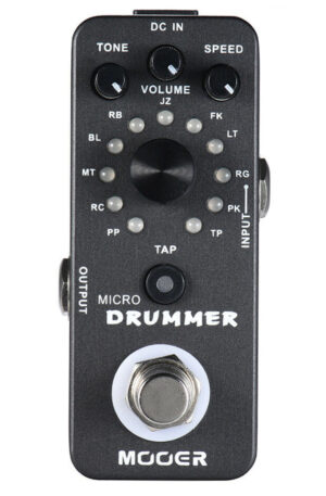 Mooer Micro Drummer Digital Drum Machine Guitar Effects Pedal 121 drum beats