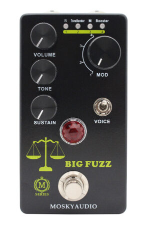 Mosky Audio Big Fuzz Fuzzy Distortion w/ 4 Mode Tonal Select and Voice Toggle