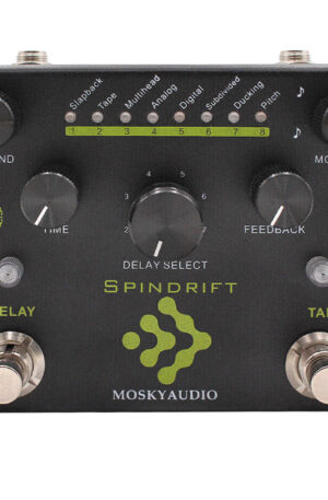 Mosky SPINDRIFT Digital Delay with TAP Guitar Effect Pedal 8 Mode Metal Shell