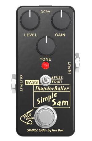 Simple Sam ThunderBaller Fuzz+Distortion Pedal 4 BASS Guitar FX Astounding Tone