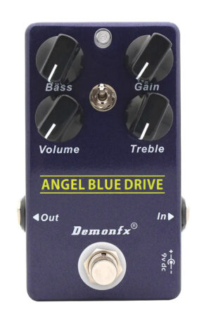 Demonfx ANGEL BLUE DRIVE Guitar Effect Pedal Overdrive With 2 mode Toggle Switch