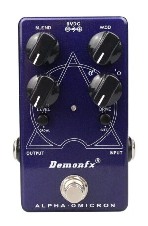 Demonfx ALPHA OMICRON Bass PreAmp/ Overdrive Guitar Effect Pedal