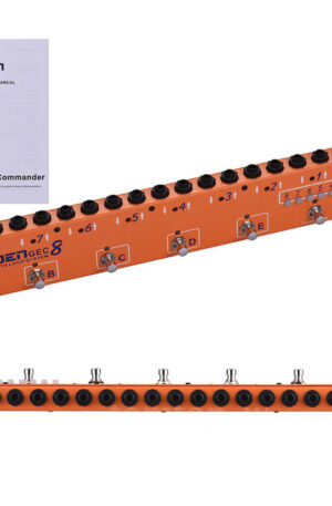MOEN Canada GEC-8 LP8-O Orange Looper Commander Effect Pedal Effects Loop System 8 Loops 10 Presets