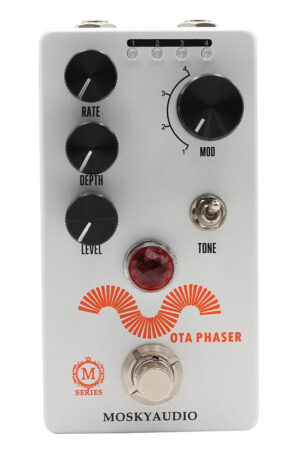 MOSKY OTA Phaser Pedal,4 Mode Phase Effect Pedal with Rate/Depth/Level/Tone Knob