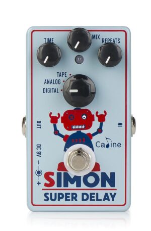 Caline CP-513 Simon Super Delay Guitar Effect Pedal with Digital, Analog and Tape options True Bypass
