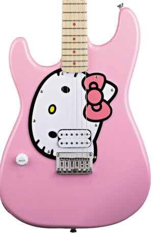 Fishbone Hello Kitty PINK LEFTY Strat 2024 Pink Hello kitty With fishbone gig bag, Strap, Picks