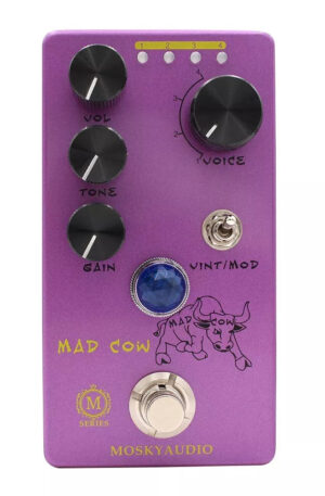 Mosky MAD COW Distortion w/Voice Options 4 Modes Guitar Effect Pedal