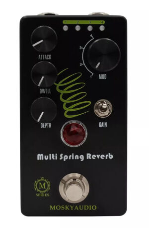 Mosky Multi Spring Reverb Modulation options Guitar Effect Pedal