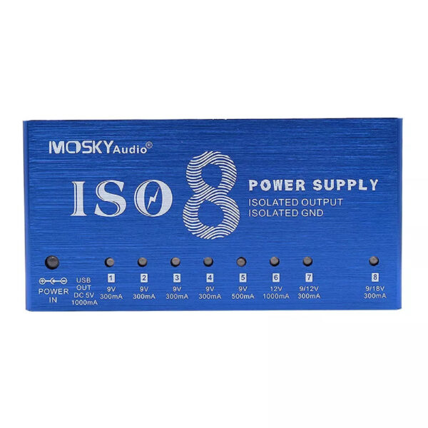 Mosky ISO-8 Guitar Effects Pedal Power Supply For 9V 12V 18V Isolated Outputs - Image 5