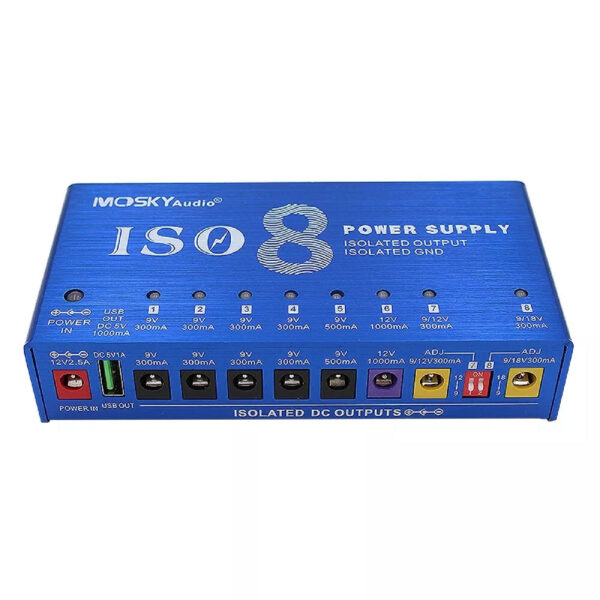 Mosky ISO-8 Guitar Effects Pedal Power Supply For 9V 12V 18V Isolated Outputs - Image 4