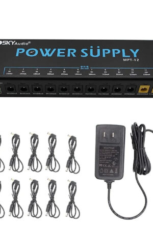 Mosky MPT-12 Guitar Effect Pedal Power Supply 12 DC Outputs for 9V 12V 18V Pedal,5V USB Output