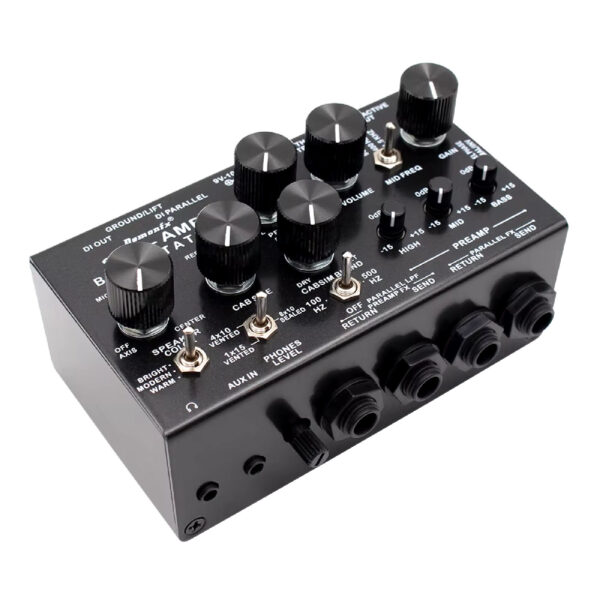 Demonfx SIM-AMP High Quality Simplifier Bass Station Preamp Simulator, Power Amp SIM, Stereo Cab SIM & DI Out for Electric Bass - Image 4