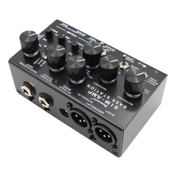 Demonfx SIM-AMP High Quality Simplifier Bass Station Preamp Simulator, Power Amp SIM, Stereo Cab SIM & DI Out for Electric Bass - Image 3