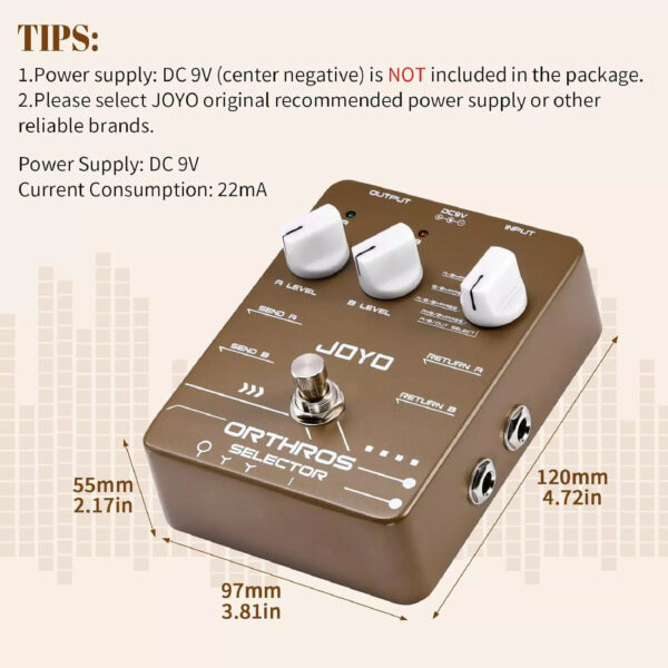 Joyo JF-24 Orthos Selector Guitar Effect Pedal - Image 6