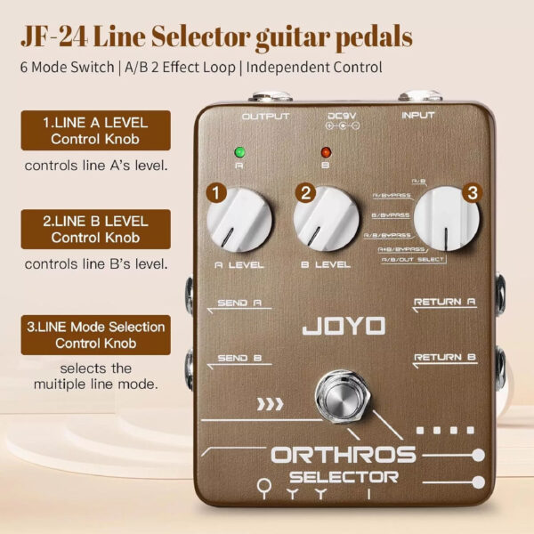 Joyo JF-24 Orthos Selector Guitar Effect Pedal - Image 5