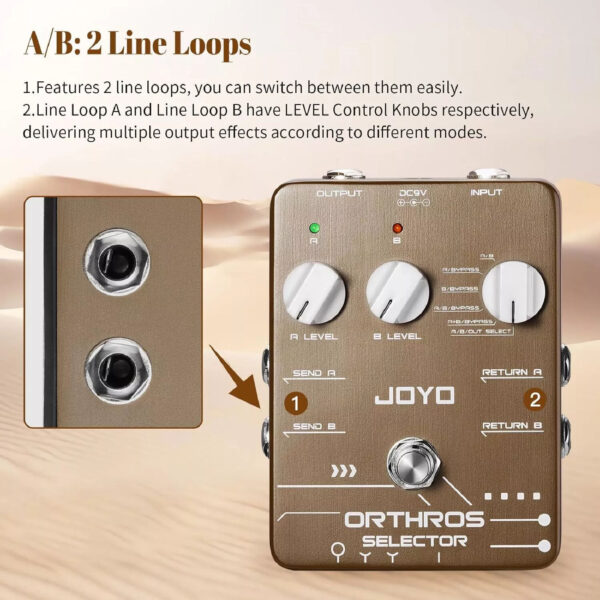 Joyo JF-24 Orthos Selector Guitar Effect Pedal - Image 4