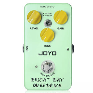JOYO JF-25 Bright Day Overdrive + High Gain Distortion Vintage + Modern Tone Electric Guitar/Bass Pedal