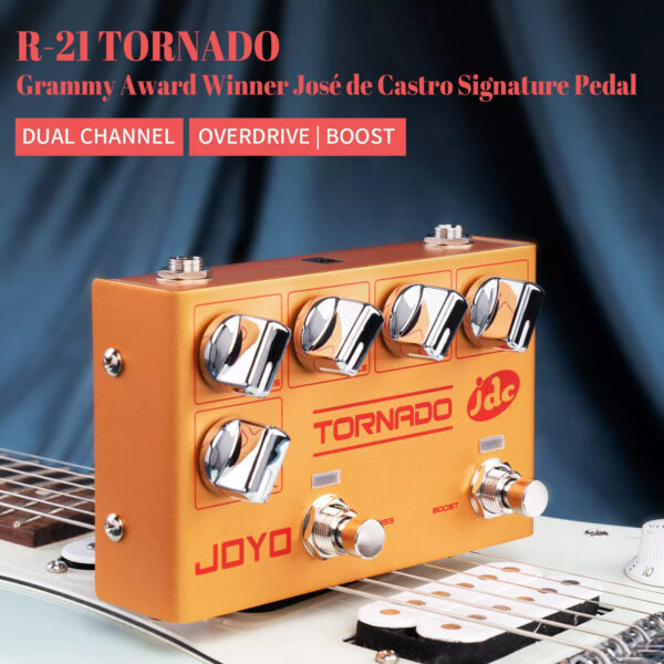 JOYO R-21 Tornado Dual Channel Overdrive Preamp Jose de Castro Signature Pedal - Image 3