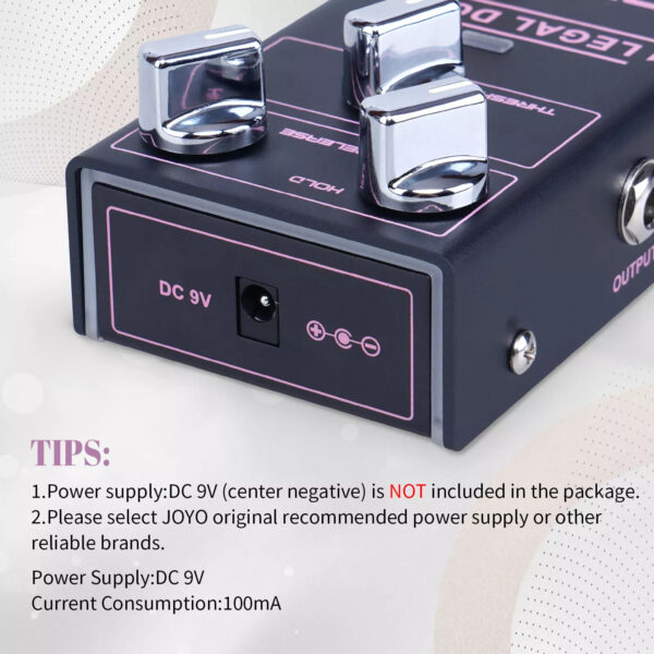 Joyo R-23 LEGAL DONE Noise Reduction Guitar/Bass Pedal Supports 2 wire and 4 wire Connection - Image 2