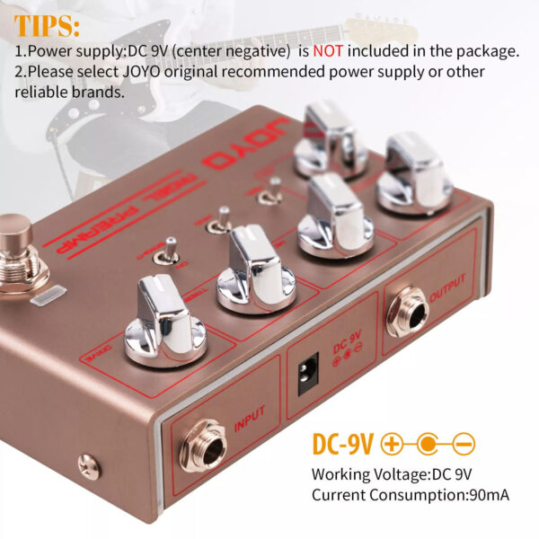 JOYO R-24 RIGEL PREAMP High Gain Overdrive Guitar Amplifier Simulation 3-Band EQ - Image 4