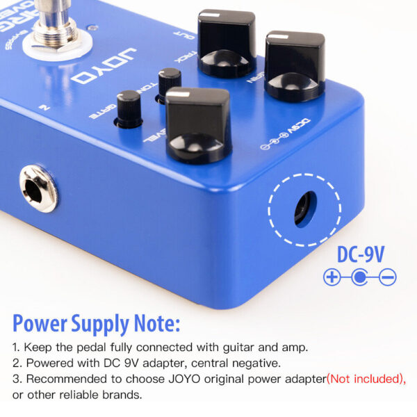 Joyo JF-23 Argos Overdrive Pedal Built-in Noise Gate for Electric Guitar or Bass True Bypass - Image 3