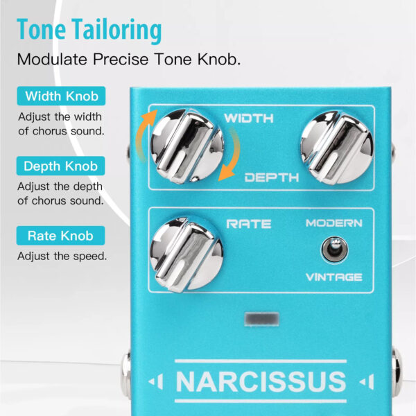 JOYO R-22 NARCISSUS Multiple Chorus Guitar Effect Pedal - Image 4