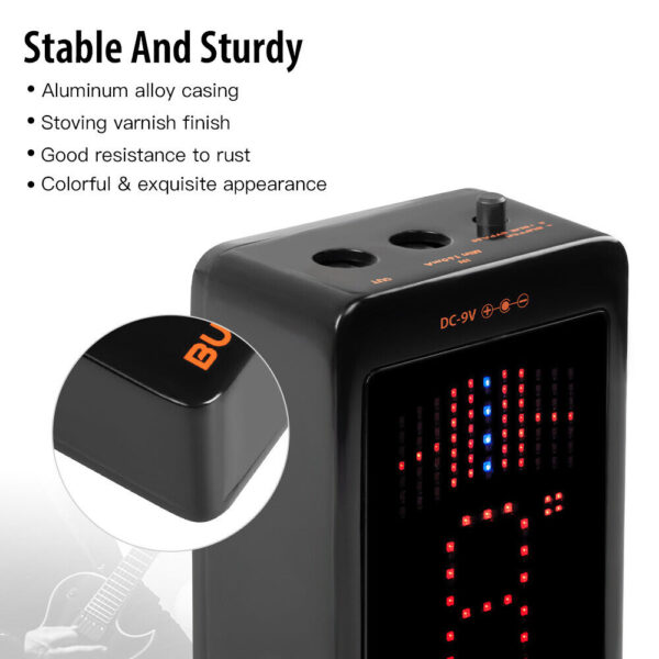 JOYO JF-19 Buffer Tune Pedal Accurate Tuner LED Screen Electric Bass, Guitar etc - Image 6