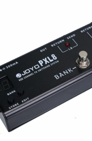 Joyo PXL8 Pedal Controller 8 FX Loop Programmable Pedal Switcher With True Bypass Black