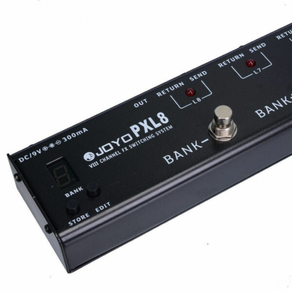 Joyo PXL8 Pedal Controller 8 FX Loop Programmable Pedal Switcher With True Bypass Black