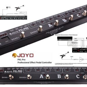 Joyo PXL8 PRO Pedal Controller 8 FX Loop Programmable Pedal Switcher With True Bypass Black