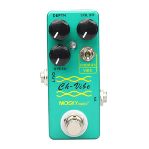 Mosky CH Vibe Chorus Vibe Vibrato Guitar Effect Pedal Depth Color Speed Knob