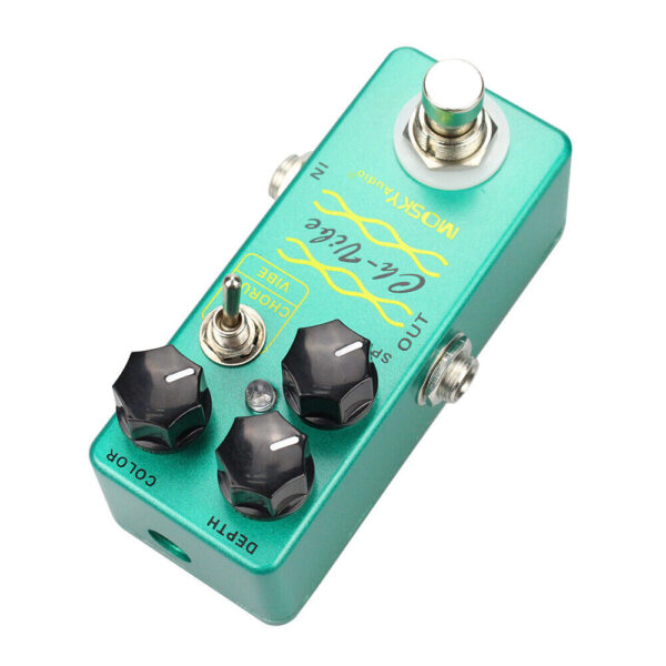 Mosky CH Vibe Chorus Vibe Vibrato Guitar Effect Pedal Depth Color Speed Knob - Image 2