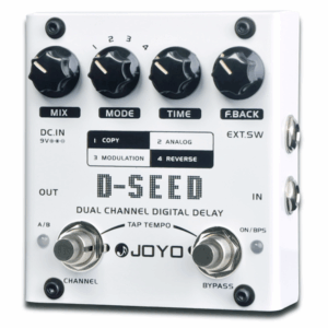 JOYO D-Seed Dual Channel Delay Analog Digital Reverse + Tap Tempo 4 Modes Copy Modulation