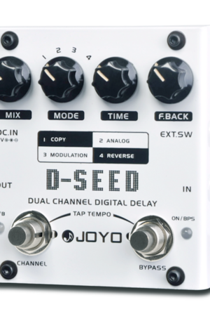 JOYO D-Seed Dual Channel Delay Analog Digital Reverse + Tap Tempo 4 Modes Copy Modulation