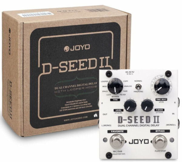 Joyo D-SEED II Multi-Delay and Looper Guitar Effect pedal - Image 2