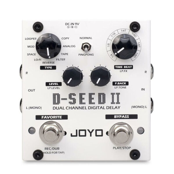 Joyo D-SEED II Multi-Delay and Looper Guitar Effect pedal