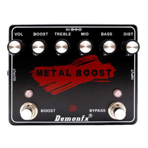Demonfx METAL BOOST Guitar Effect Pedal Metal Distortion Muff With TOP BOOST