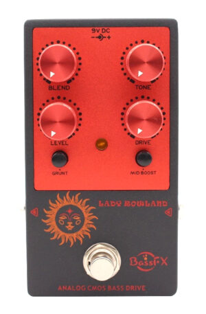 Fanmuzk Lady Rowland Bass Guitar Overdrive Pedal Drive Active/Passive Bass True Bypass